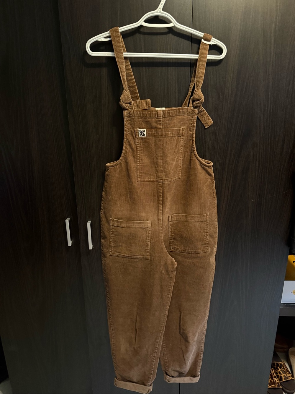 Lucy & Yak Brown Corduroy Overalls Jumpsuit